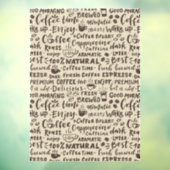 Koffiewinkelvensternummers, moderne raamkoeling raamsticker (Vel 3)