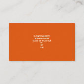 KoffiewinkelVisitekaartjes {Oranje} Visitekaartje (Achterkant)