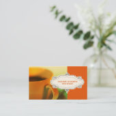 KoffiewinkelVisitekaartjes {Oranje} Visitekaartje (Staand voorkant)