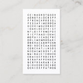 Koffiewoord Zoeken Loyaliteit Punch Klantenkaartje (Voorkant)