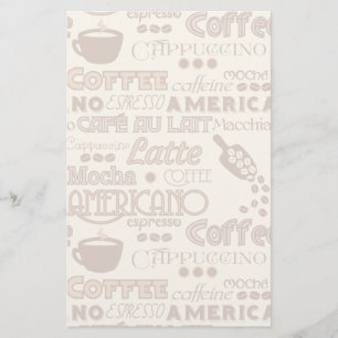 Koffiewoorden Briefpapier