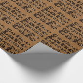 Koffiewoorden Cadeaupapier (Hoek)