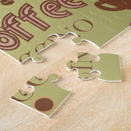 Koffiewoorden Legpuzzel (Zijkant)