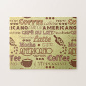 Koffiewoorden Legpuzzel (Horizontaal)