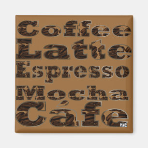 Koffiewoorden Magnet