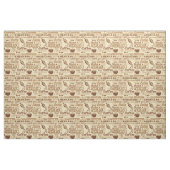 Koffiewoorden Stof (Yard (91,4 cm))