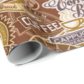 koffiewoordpartij cadeaupapier (Rol Hoek)