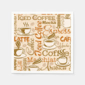 koffiewoordpartij servet (Voorkant)