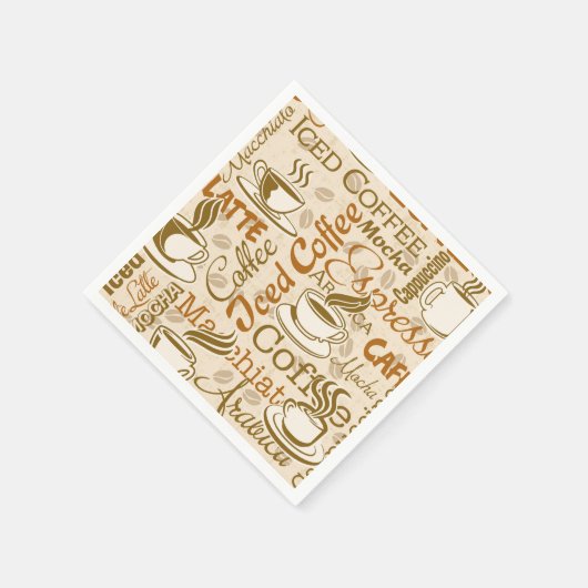 koffiewoordpartij servet (Hoek)