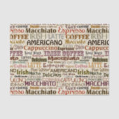 koffiewoordpartij tissuepapier (Voorkant)