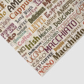 koffiewoordpartij tissuepapier (Detail)