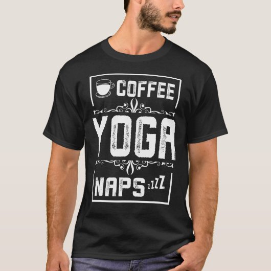 koffieyoga naps t-shirt (Voorkant)