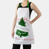 Koffiezaak kerstbord schort (Insitu)