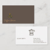 Koffiezaak | Koffiebonen Visitekaartje (Voorkant / Achterkant)