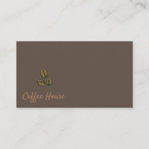 Koffiezaak   Koffiebonen Visitekaartje