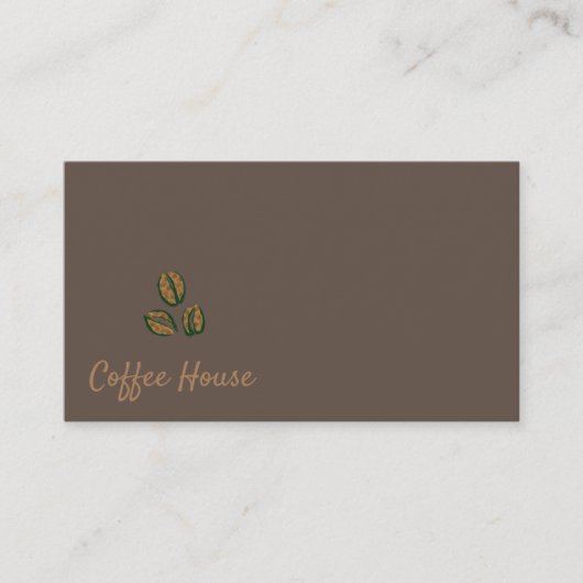Koffiezaak | Koffiebonen Visitekaartje (Voorkant)