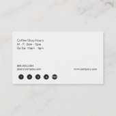 Koffiezaak (punchcard) klantenkaartje (Achterkant)