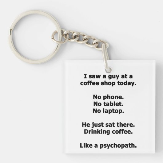 Koffiezaak Sleutelhanger (Voorkant)