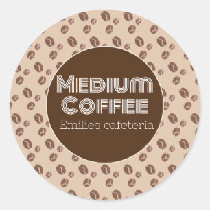 Koffiezaak Smaak Medium Type Restaurant   Ronde Sticker