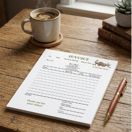 Koffiezaak Zakelijke Factuur Notitieblok