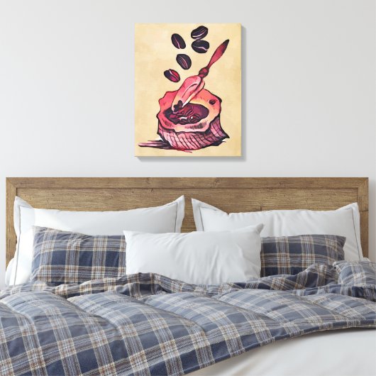Koffiezak Canvas Afdruk (Insitu (Slaapkamer))