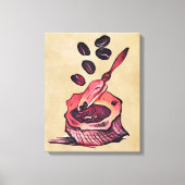 Koffiezak Canvas Afdruk (Voorkant)