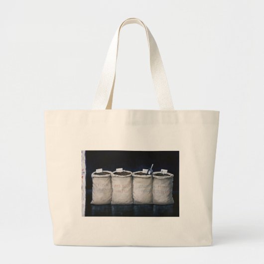 Koffiezakken 1990 grote tote bag (Voorkant)