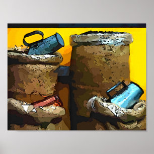 Koffiezakken Poster