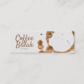 Koffiezand en -bonen mini visitekaartje (Voorkant)