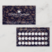 koffiezegelkaart klantenkaartje (Voorkant / Achterkant)