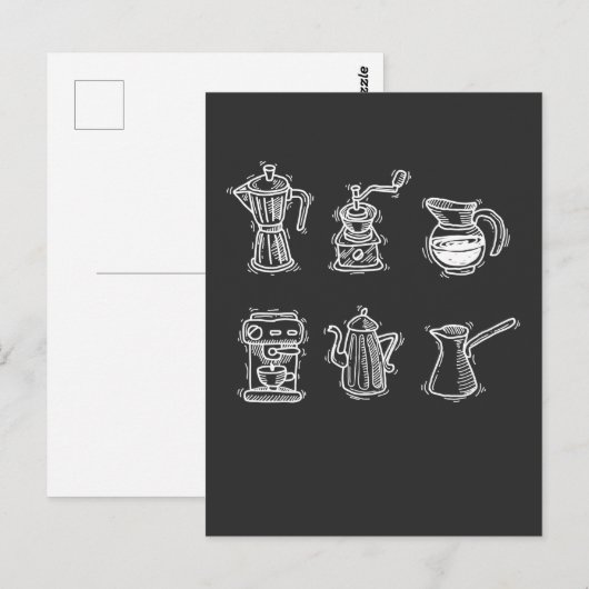 Koffiezetapparaat alsjeblieft Hilarious Caffeine A Briefkaart (Voorkant / Achterkant)