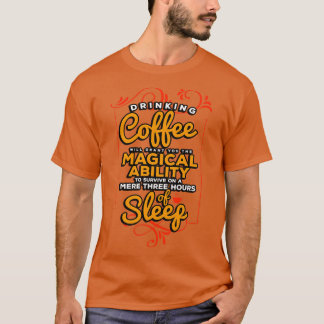 Koffiezetapparaat Drink koffie zal u de MA verlene T-shirt