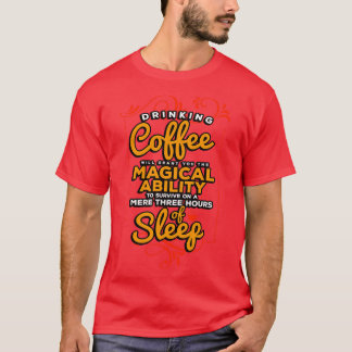 Koffiezetapparaat Drink koffie zal u de MA verlene T-shirt