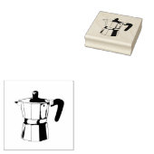 Koffiezetapparaat Rubberstempel (Gestempeld)