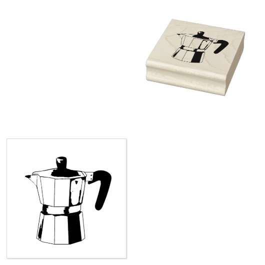 Koffiezetapparaat Rubberstempel (Gestempeld)