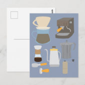 Koffiezetapparatuur Briefkaart (Voorkant / Achterkant)