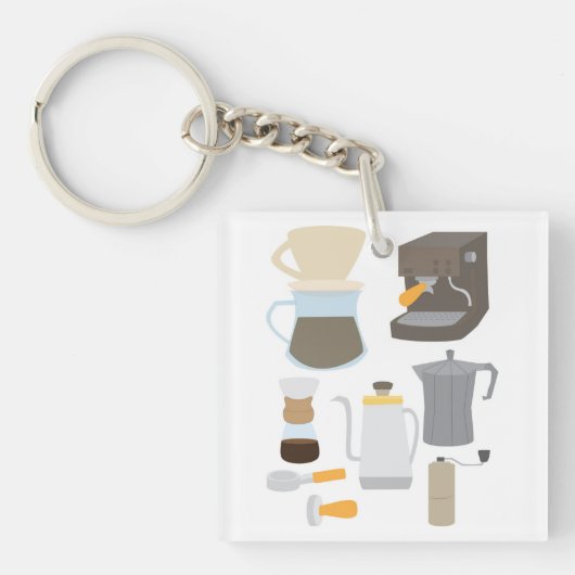 Koffiezetapparatuur Sleutelhanger (Voorkant)