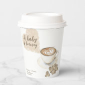 Koffiezetsel Baby shower Papieren Bekers (Voorkant)
