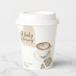 Koffiezetsel Baby shower Papieren Bekers