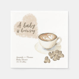 Koffiezetsel Baby shower Servet