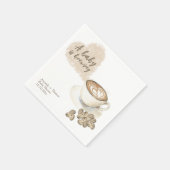 Koffiezetsel Baby shower Servet (Hoek)