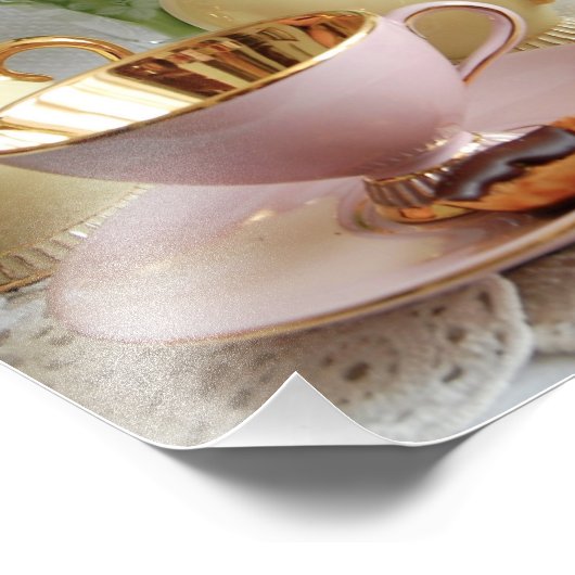  koffiezetset en tulpfotokunstdruk foto afdruk (Hoek)