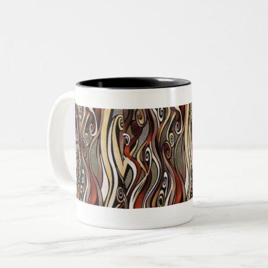 koffiezetweefsel, koffiestoom, Instant HumanJ... Tweekleurige Koffiemok (Voorkant links)