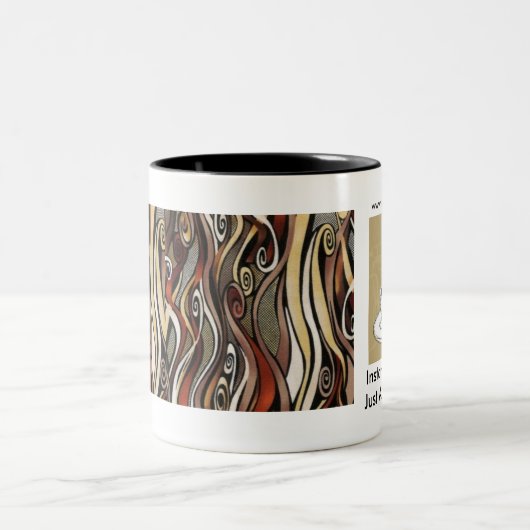 koffiezetweefsel, koffiestoom, Instant HumanJ... Tweekleurige Koffiemok (Center)