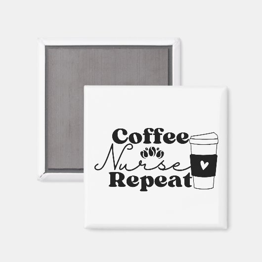 Koffiezuster Herhalen Magneet (Voorkant / Achterkant)