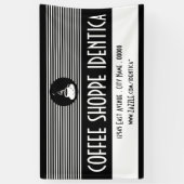 koffiezwendel met mok spandoek (Verticaal)