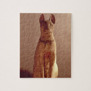 Koffine van een kat die beschermd wordt door de go legpuzzel