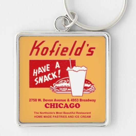 Kofield's Restaurant, Chicago Sleutelhanger (Voorkant)
