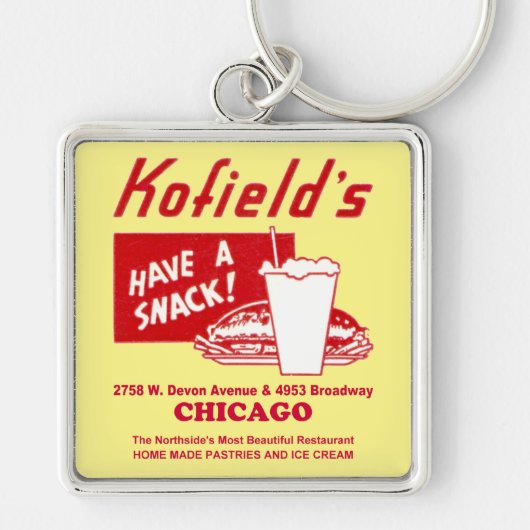 Kofield's Restaurant, Chicago Sleutelhanger (Voorkant)