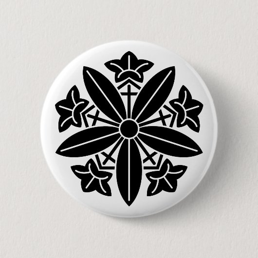 Koga gentianwiel blik badge ronde button 5,7 cm (Voorkant)